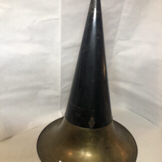 "Standard" Black/Brass Phonograph Horn