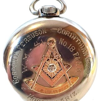 Hamilton 992 21 jewel Railroad Pocket Watch with Masonic Emblem on back