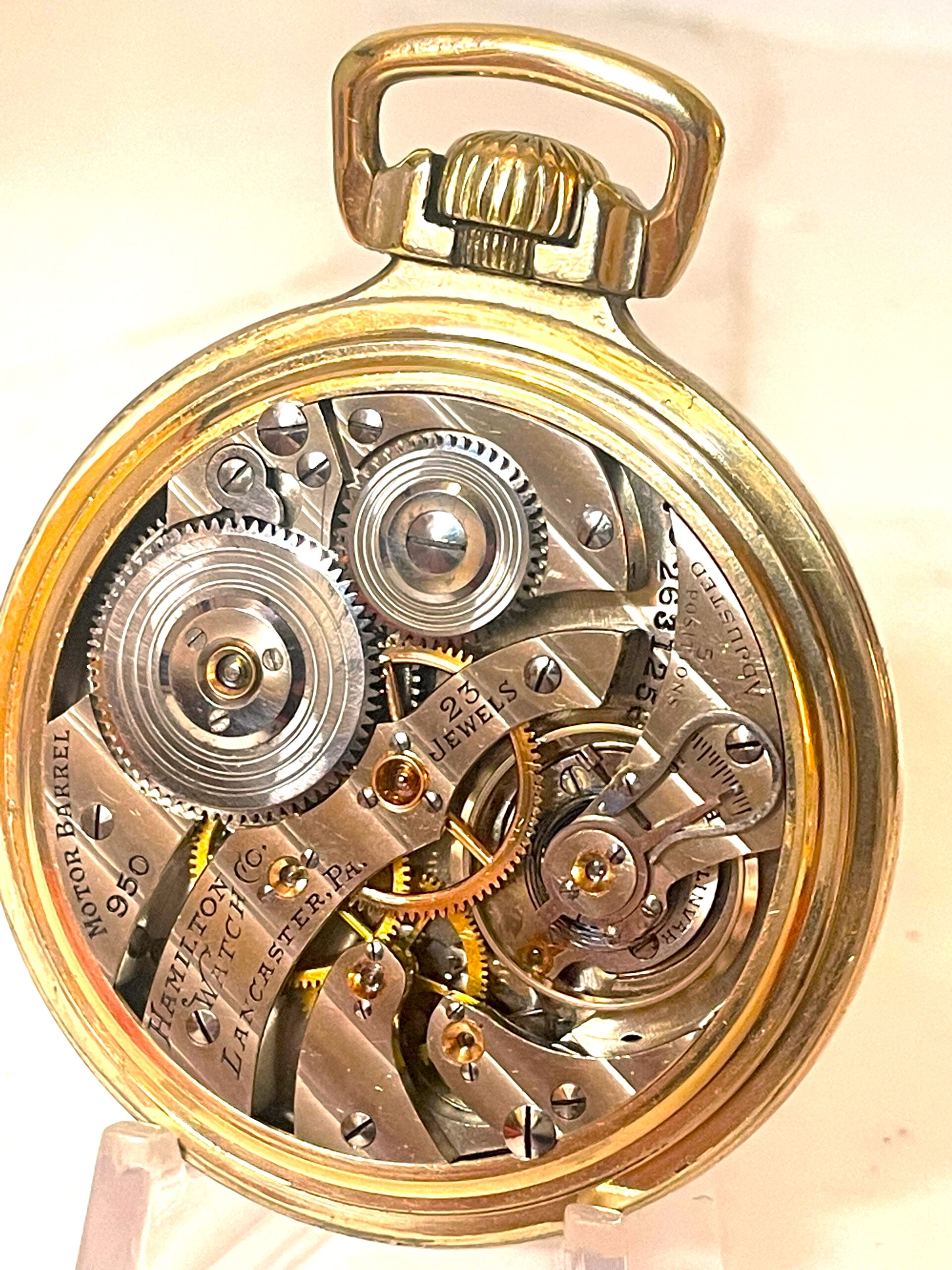 Hamilton 950E 23 jewel Railroad Pocket Watch - Image 4