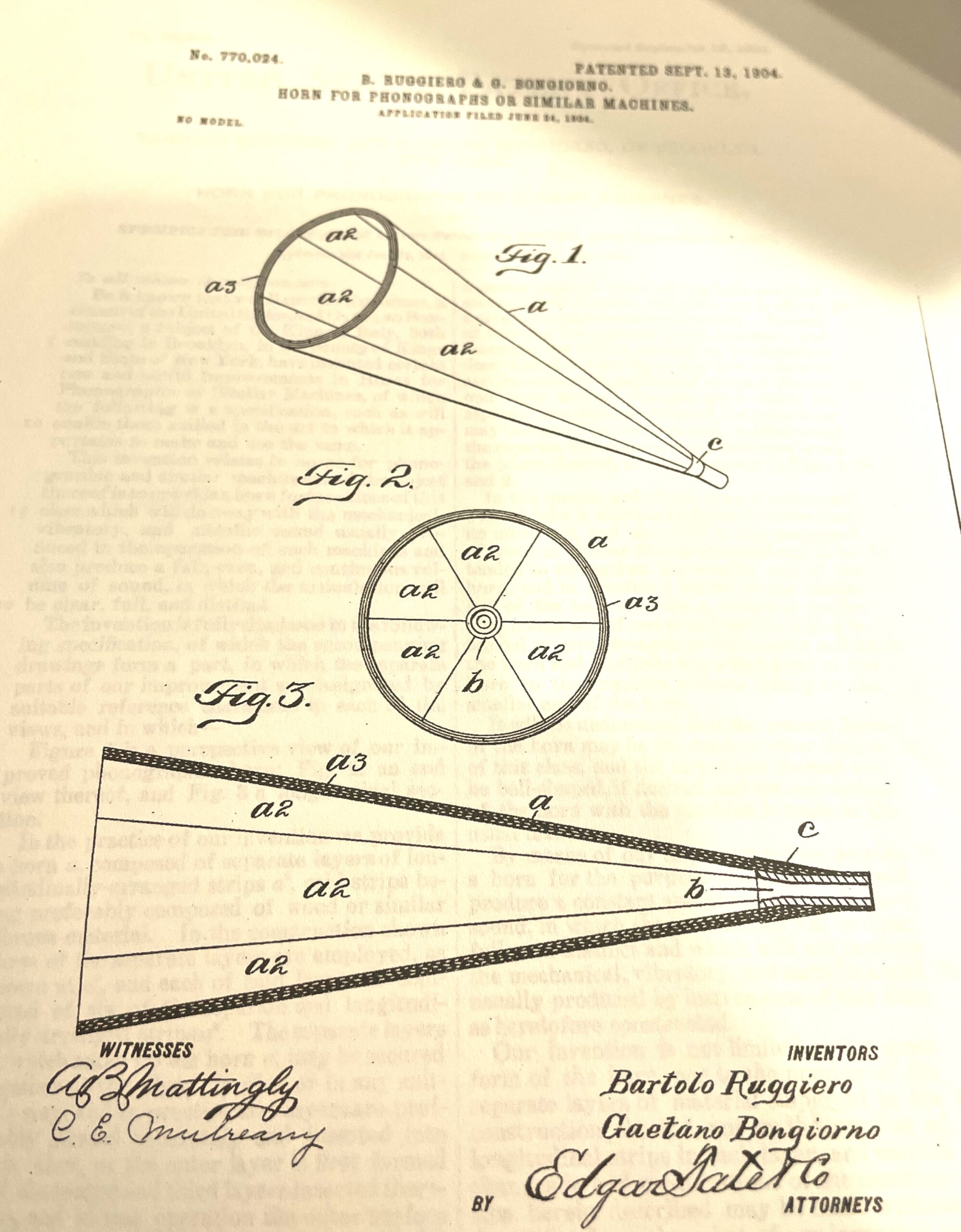 Red Mahogany Wood Phonograph Horn (One of a Kind!) - Image 9