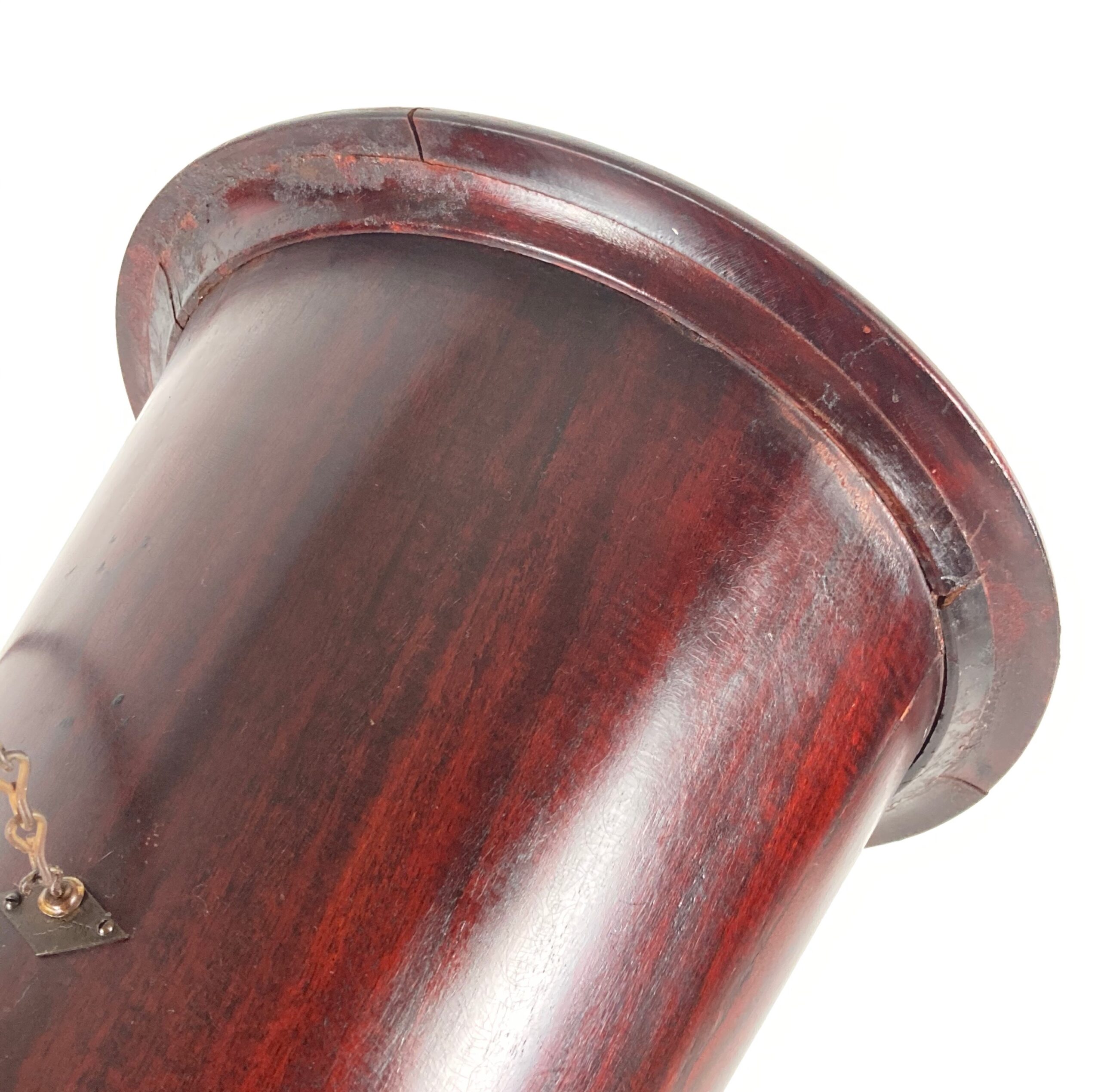 Red Mahogany Wood Phonograph Horn (One of a Kind!) - Image 4