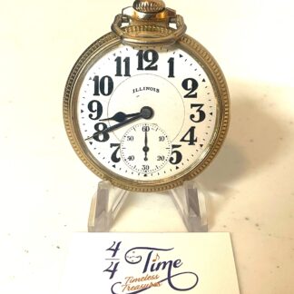 Illinois 60 Hour Bunn Special Railroad Pocket Watch