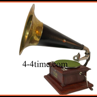 Victor IV Phonograph with original oversized Black/Brass Horn