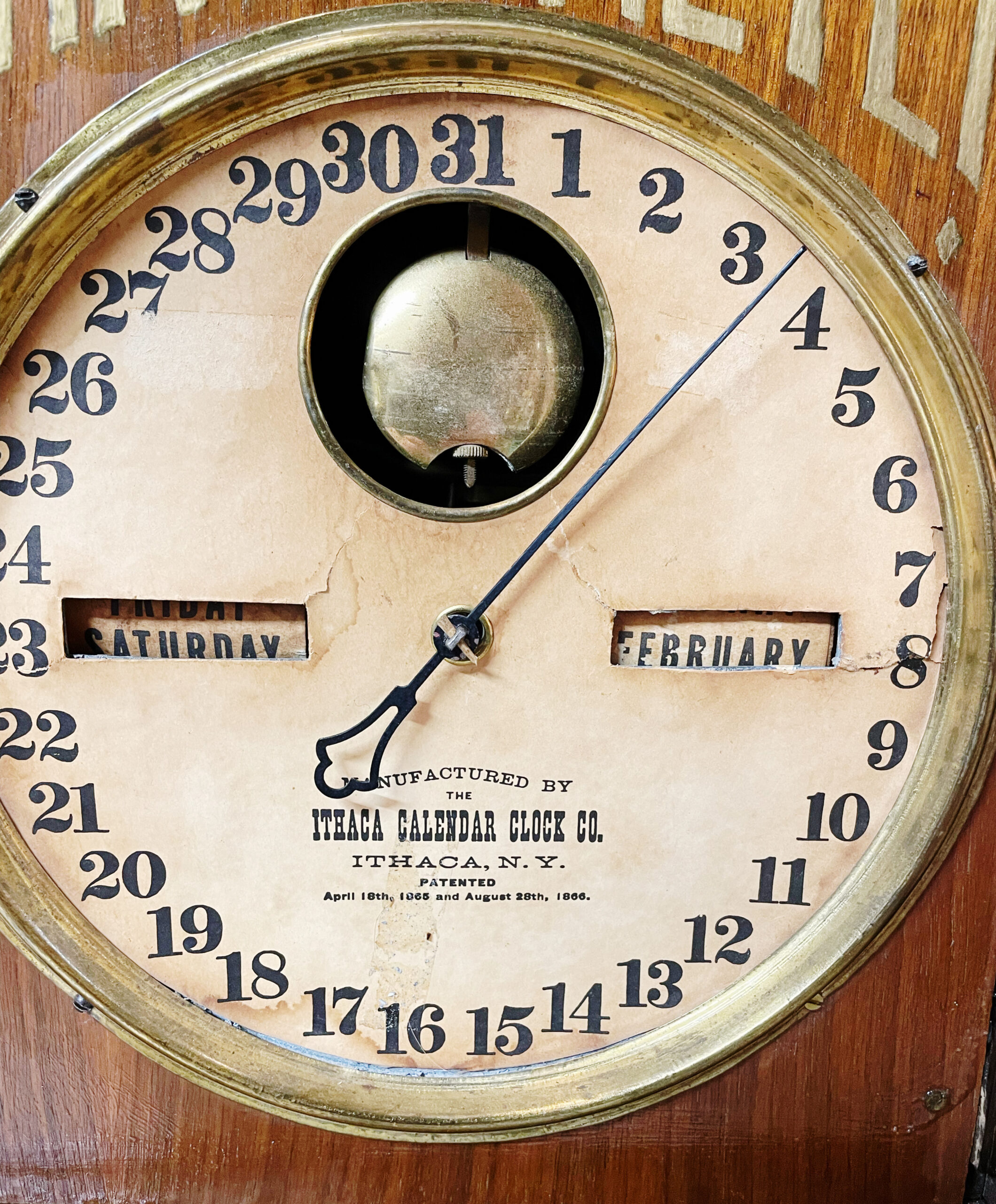 Ithaca Double Calendar “Chronometer” Clock - Image 13