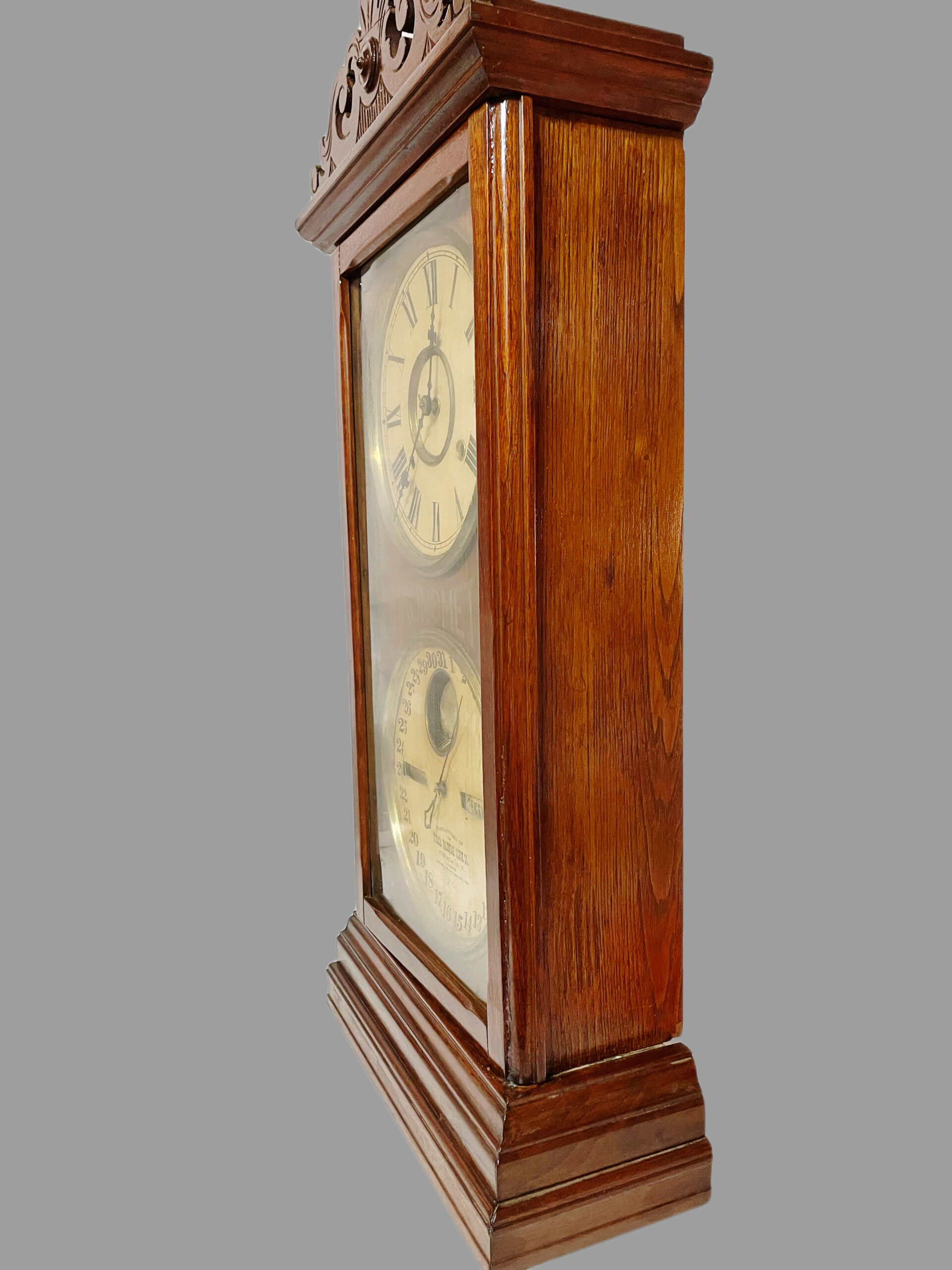 Ithaca Double Calendar “Chronometer” Clock - Image 7