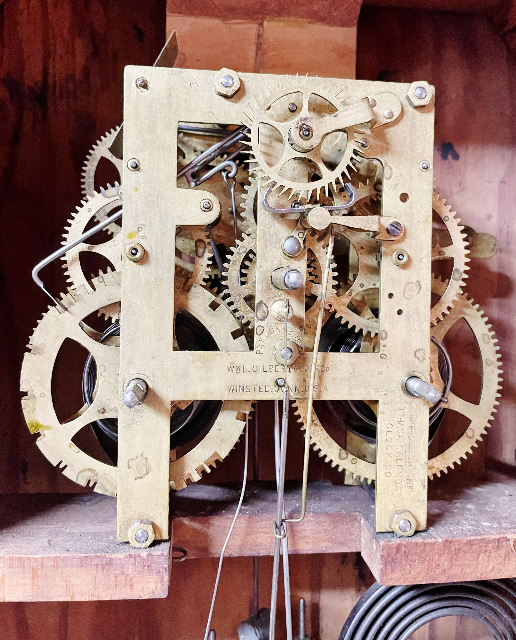 Ithaca Double Calendar “Chronometer” Clock - Image 6