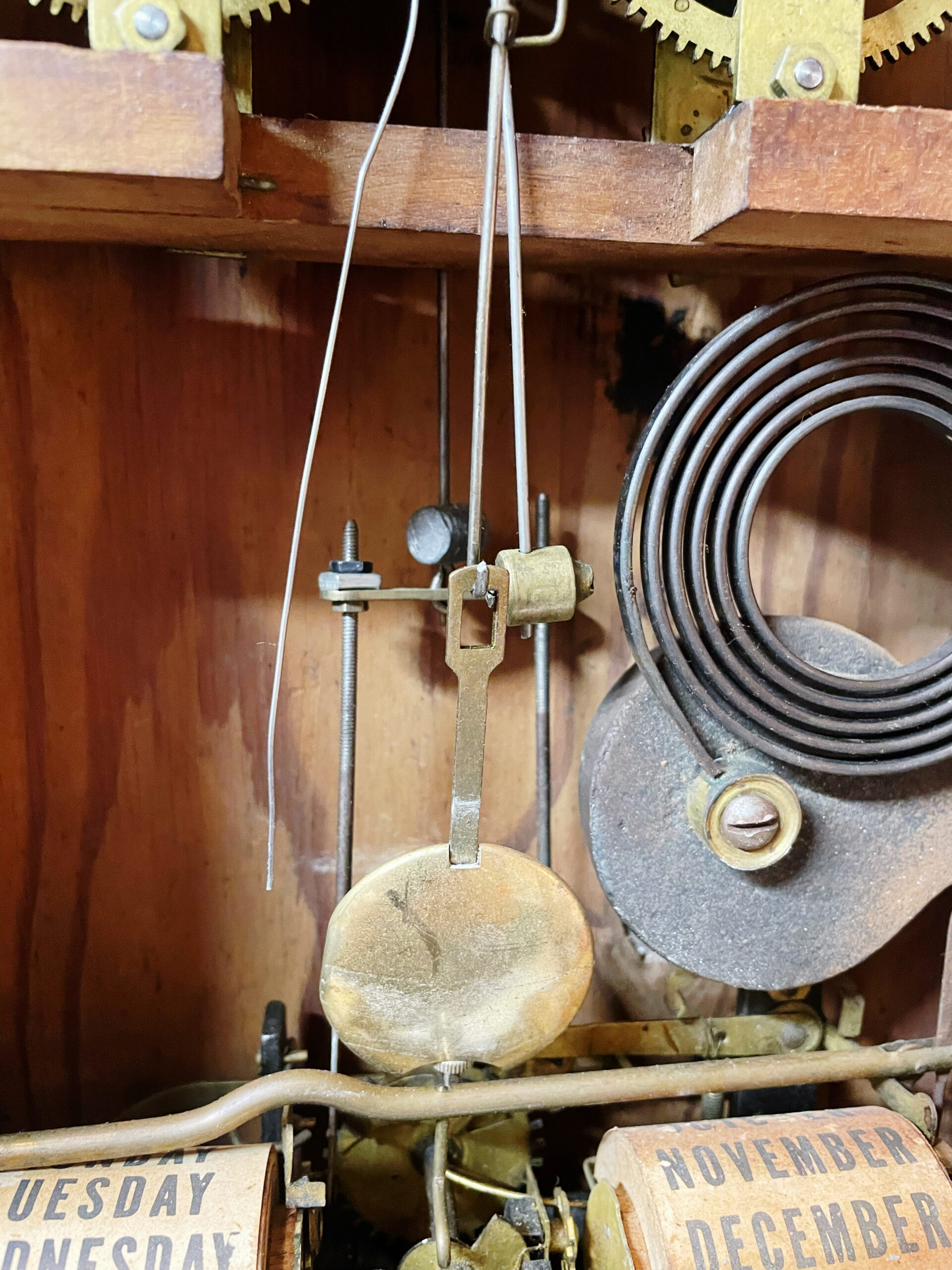 Ithaca Double Calendar “Chronometer” Clock - Image 2