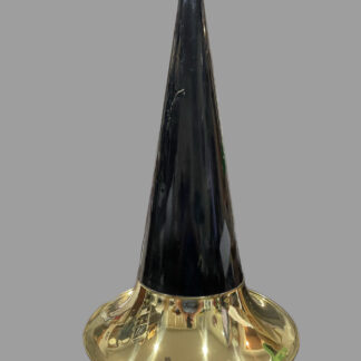Beautiful 24-Inch Brass/Black Horn