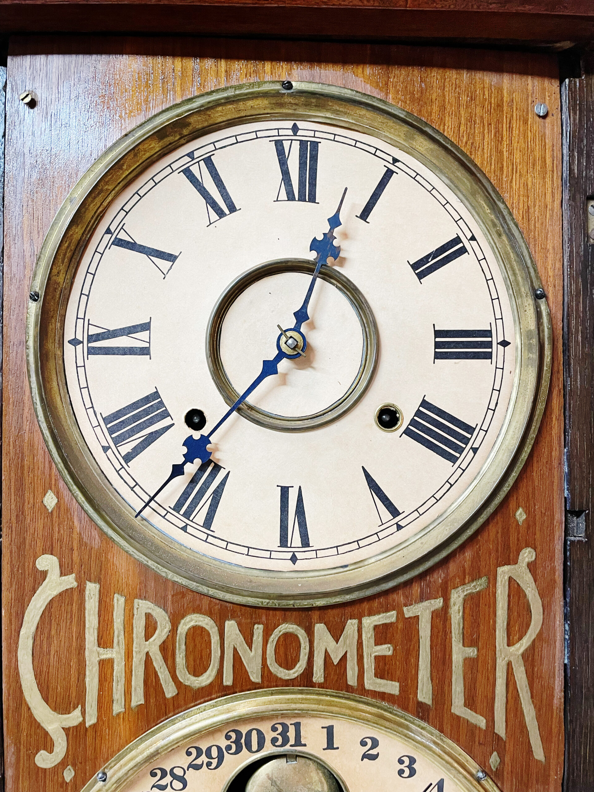 Ithaca Double Calendar “Chronometer” Clock - Image 11