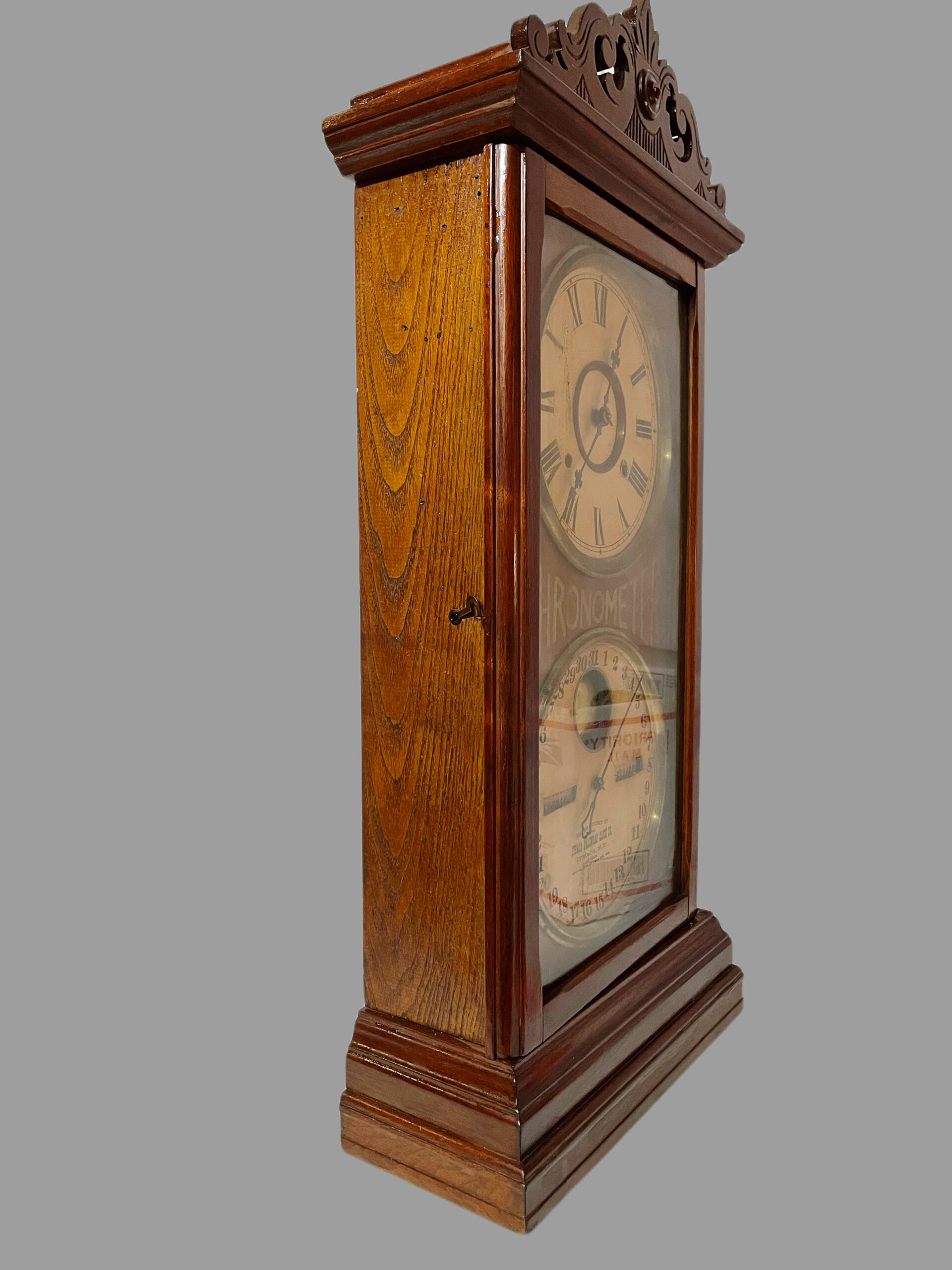 Ithaca Double Calendar “Chronometer” Clock - Image 9