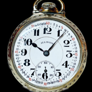 Illinois 60 Hour Bunn Special Railroad Pocket Watch
