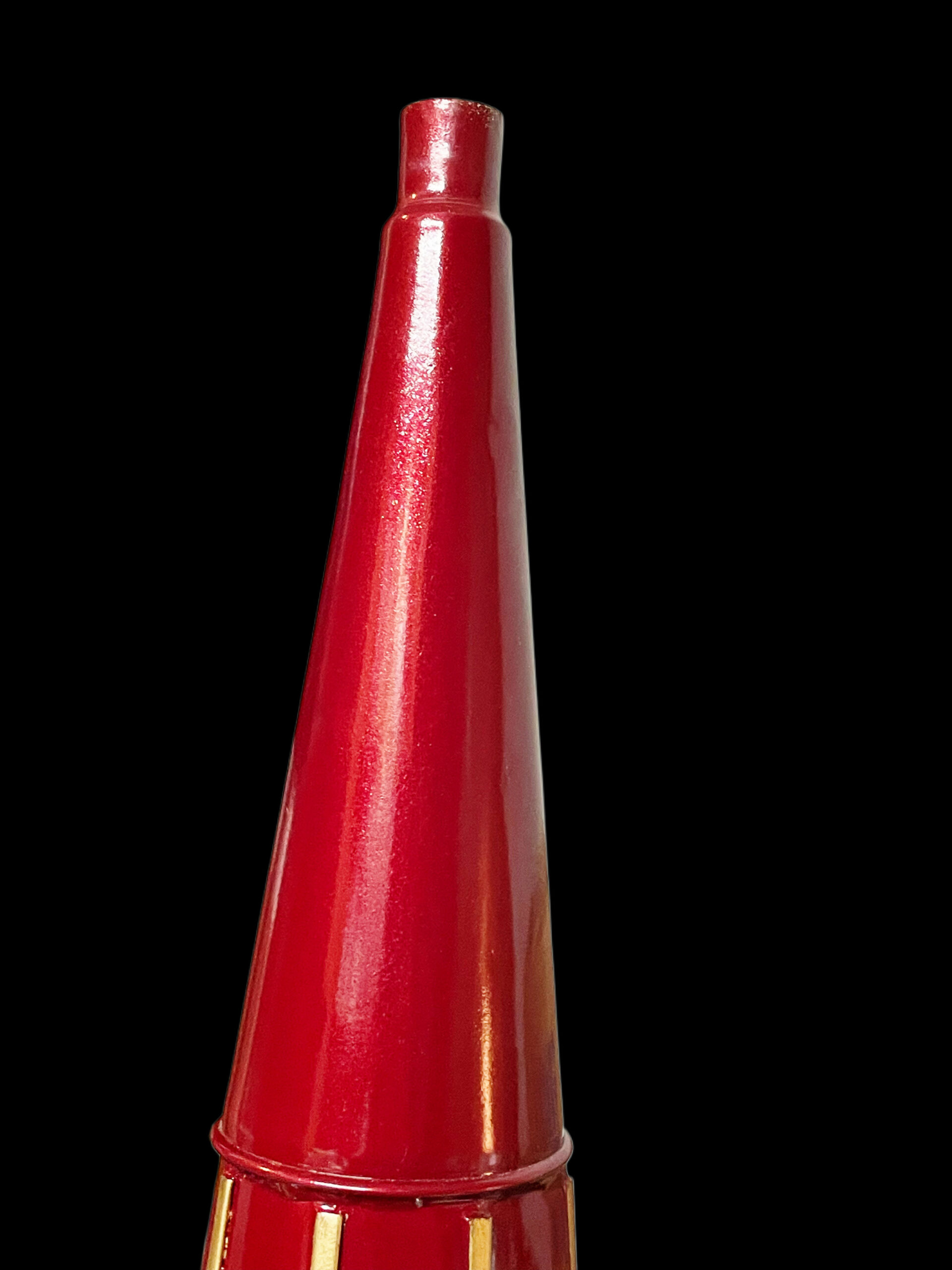 Beautiful Burgundy Horn with Gold Trim - Image 4