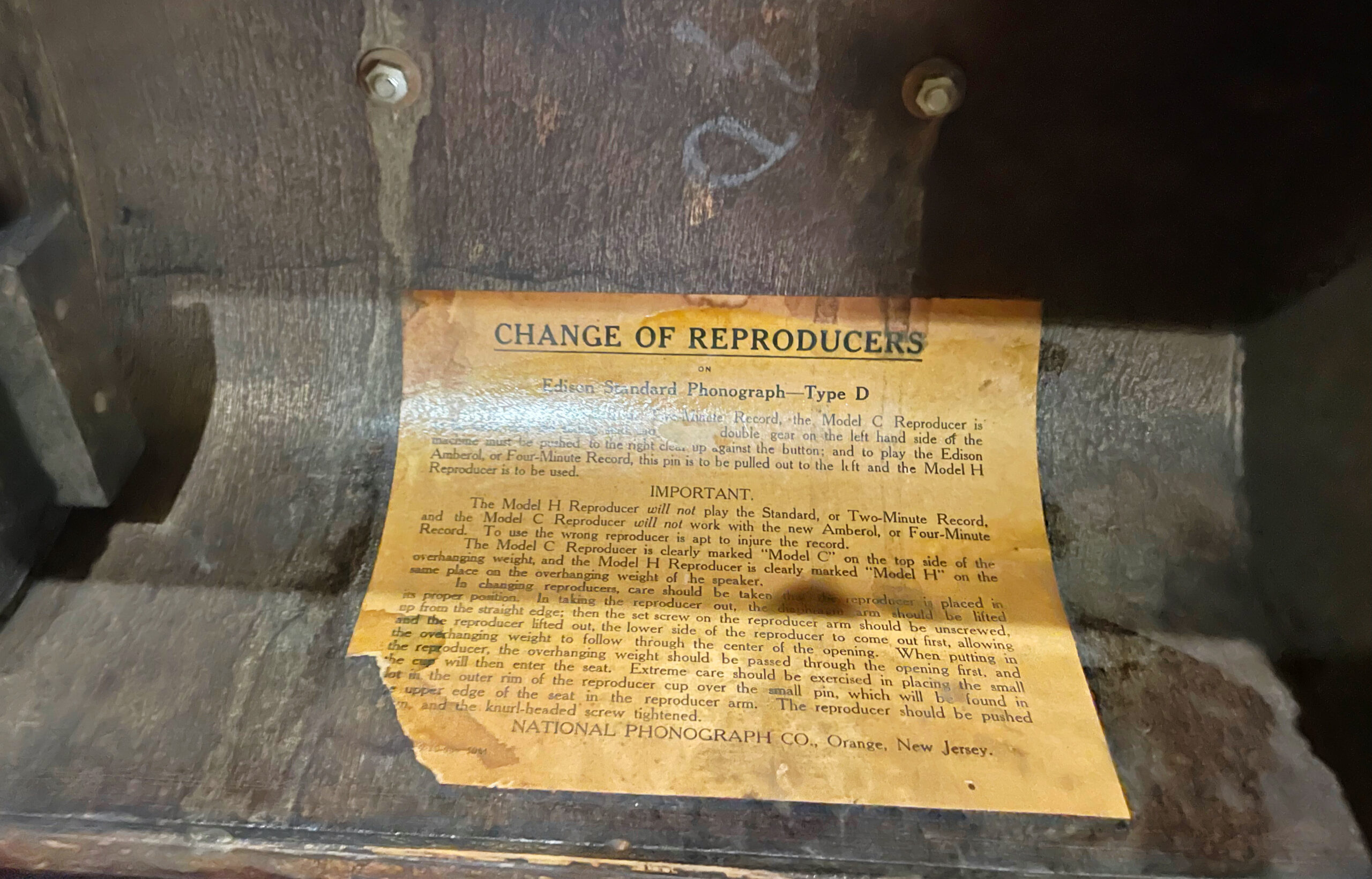 Edison Standard “Model E” Phonograph - Image 12