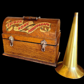 Edison “Suitcase” Home Phonograph with Brass Mandrel