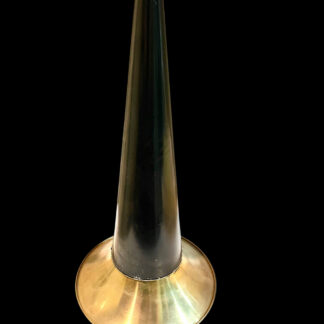 14-inch Black/Brass Phonograph Horn